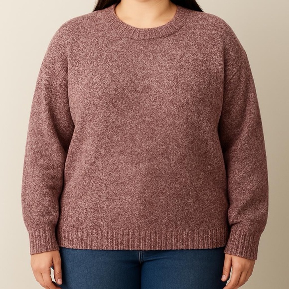 J. Crew Sweaters - Women's Marled j crew sweater - light burgundy.